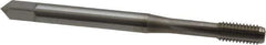 OSG - M5x0.80 Metric Coarse 3 Flute Nitride Finish Vanadium High Speed Steel Straight Flute Machine Tap - Bottoming, Right Hand Thread, 2-3/8" OAL, 7/8" Thread Length, D5 Limit, Oversize - Exact Industrial Supply