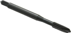 OSG - #10-32 UNF, 3 Flute, Oxide Finish, Vanadium High Speed Steel Spiral Point Tap - Plug Chamfer, Right Hand Thread, 2-3/8" OAL, 7/8" Thread Length, 0.194" Shank Diam, 3B Class of Fit, Series 280 - Exact Industrial Supply