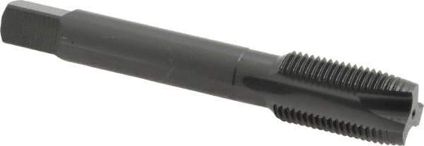 OSG - 5/8-18 UNF, 3 Flute, Oxide Finish, Vanadium High Speed Steel Spiral Point Tap - Plug Chamfer, Right Hand Thread, 3-13/16" OAL, 1-13/16" Thread Length, 0.48" Shank Diam, 3B Class of Fit, Series 280 - Exact Industrial Supply
