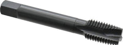 OSG - M16x2.00 Metric Coarse, 3 Flute, Oxide Finish, Vanadium High Speed Steel Spiral Point Tap - Plug Chamfer, Right Hand Thread, 3-13/16" OAL, 1-13/16" Thread Length, 0.48" Shank Diam, 6H Class of Fit, Series 289 - Exact Industrial Supply