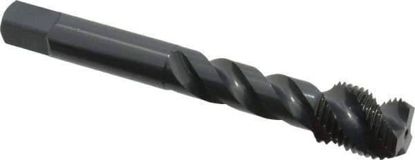 OSG - 1/2-20 UNF 3 Flute Modified Bottoming Spiral Flute Tap - Vanadium High Speed Steel, Oxide Finish, 3-3/8" OAL, Right Hand Flute, Right Hand Thread, H2, Series 290 - USA Tool & Supply