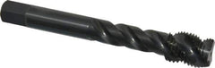 OSG - 1/2-20 UNF 3 Flute 3B Modified Bottoming Spiral Flute Tap - Vanadium High Speed Steel, Oxide Finish, 3-3/8" OAL, Right Hand Flute, Right Hand Thread, H3, Series 290 - USA Tool & Supply