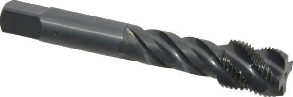 OSG - 5/8-18 UNF 4 Flute 3B Modified Bottoming Spiral Flute Tap - Vanadium High Speed Steel, Oxide Finish, 3-13/16" OAL, Right Hand Flute, Right Hand Thread, H3, Series 290 - USA Tool & Supply