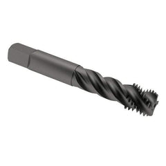 OSG - 3/4-10 UNC 4 Flute 2B/3B Modified Bottoming Spiral Flute Tap - Vanadium High Speed Steel, Oxide Finish, 4-1/4" OAL, Right Hand Flute, Right Hand Thread, H5, Series 290 - USA Tool & Supply