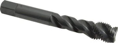 OSG - M14x1.50 Metric Fine 3 Flute Modified Bottoming Spiral Flute Tap - Vanadium High Speed Steel, Oxide Finish, 3-19/32" OAL, Right Hand Flute, Right Hand Thread, D6, Series 299 - USA Tool & Supply
