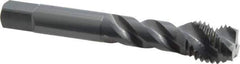 OSG - M16x2.00 Metric Coarse 3 Flute 6H Modified Bottoming Spiral Flute Tap - Vanadium High Speed Steel, Oxide Finish, 3-13/16" OAL, Right Hand Flute, Right Hand Thread, D7, Series 299 - USA Tool & Supply
