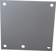 Cooper B-Line - 4-1/4" OAW x 4-1/4" OAH Powder Coat Finish Electrical Enclosure Nonperforated Panel - 6" x 6" Box, 14 Gauge Steel, Use with 664 RHC/664-1 - USA Tool & Supply