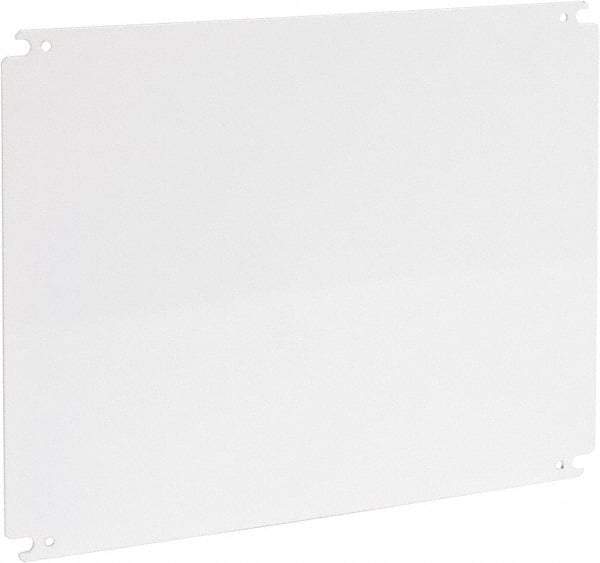 Cooper B-Line - 14" OAW x 18" OAH Powder Coat Finish Electrical Enclosure Nonperforated Panel - 20" x 16" Box, 12 Gauge Steel, Use with 162010-SD/16206-SD/16208-SD/201610-SD/201610-SDW/20166-FM/20166-SD/20166-SDW/20168-SD/20168-SDW - USA Tool & Supply