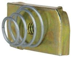 Cooper B-Line - 1/4-20" Rod, Zinc Dichromate Steel Spring Strut Nut - 450 Lb Capacity, 1/4-20" Bolt - USA Tool & Supply