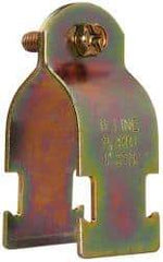 Cooper B-Line - 1" Pipe, 14 Gauge" Pipe or Conduit Clamp - Zinc Dichromate, 600 Lb Capacity, Rigid & IMC Conduit - USA Tool & Supply