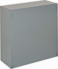 Cooper B-Line - Steel Junction Box Enclosure Screw Flat Cover - NEMA 1, 15" Wide x 15" High x 6" Deep - USA Tool & Supply