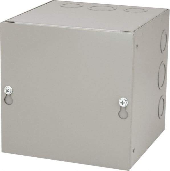 Cooper B-Line - Steel Junction Box Enclosure Screw Flat Cover - NEMA 1, 6" Wide x 6" High x 6" Deep - USA Tool & Supply