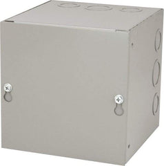 Cooper B-Line - Steel Junction Box Enclosure Screw Flat Cover - NEMA 1, 6" Wide x 6" High x 6" Deep - USA Tool & Supply