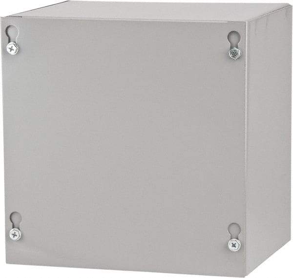 Cooper B-Line - Steel Junction Box Enclosure Screw Flat Cover - NEMA 1, 8" Wide x 8" High x 6" Deep - USA Tool & Supply