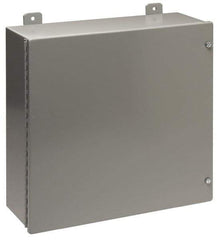 Cooper B-Line - Steel Standard Enclosure Hinge Flat Cover - NEMA 12, 13, 20" Wide x 24" High x 7" Deep, Dirt-tight & Dust-tight - USA Tool & Supply