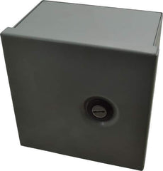 Cooper B-Line - Steel Standard Enclosure Hinge Flat Cover - NEMA 1, 6" Wide x 6" High x 4" Deep - USA Tool & Supply