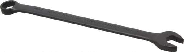 Proto - 7/16" 12 Point Offset Combination Wrench - 15° Offset Angle, 7" OAL, Steel, Black Finish - USA Tool & Supply
