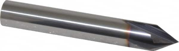 Niagara Cutter - 3/8" Diam 4 Flute Single End Solid Carbide Chamfer Mill - USA Tool & Supply