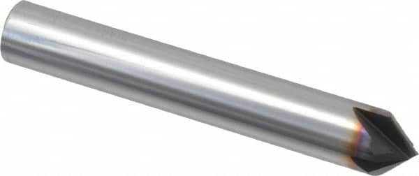 Niagara Cutter - 3/8" Diam 4 Flute Single End Solid Carbide Chamfer Mill - USA Tool & Supply