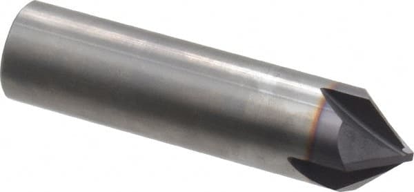 Niagara Cutter - 3/4" Diam 4 Flute Single End Solid Carbide Chamfer Mill - USA Tool & Supply