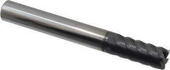 Niagara Cutter - 1/2", 1-1/8" LOC, 1/2" Shank Diam, 4" OAL, 6 Flute, Solid Carbide Square End Mill - Single End, AlTiN Finish, Spiral Flute, 45° Helix, Centercutting, Right Hand Cut, Right Hand Flute - USA Tool & Supply