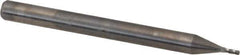 Niagara Cutter - 1/32", 5/64" LOC, 1/8" Shank Diam, 1-1/2" OAL, 4 Flute, Solid Carbide Square End Mill - Single End, Uncoated, Spiral Flute, 30° Helix, Centercutting, Right Hand Cut, Right Hand Flute - USA Tool & Supply