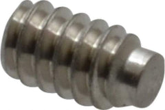 Value Collection - #4-40 UNC, 3/16" OAL, Half Dog Point Set Screw - Grade Austenitic A2 Stainless Steel, 0.05" Key - USA Tool & Supply