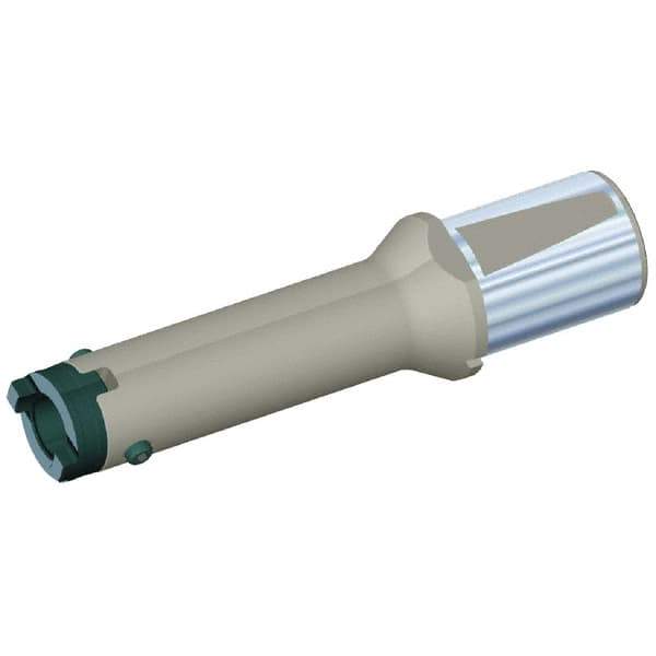 Kennametal - Series HTS, Head Connection 32, 50mm Shank Diam, Drill Body - 404mm Drill Body Length to Flange, 5.34 Toolholder, 58mm Nose Diam, 532mm OAL, 464mm Drill Body Length, Whistle Notch Shank, Through Coolant - USA Tool & Supply