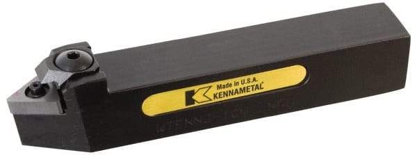 Kennametal - WTEN, Neutral Cut, 0° Lead Angle, 1" Shank Height x 1" Shank Width, Negative Rake Indexable Turning Toolholder - 6" OAL, TN..43. Insert Compatibility, Series Wedgelock - USA Tool & Supply
