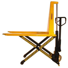 Wesco Industrial Products - 3,000 Lb Capacity Skid Lifter Scissor Lift - 3-1/2" Lift Height, 43" Platform Length x 20" Platform Width - USA Tool & Supply