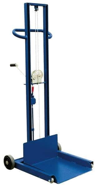 Vestil - 500 Lb Capacity Portable Steel Light Load Lift Table - 1/4" Lift Height, 20" Platform Length x 20" Platform Width - USA Tool & Supply