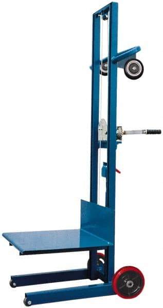 Vestil - 500 Lb Capacity Portable Steel Light Load Lift Table - 3-1/4" Lift Height, 20" Platform Length x 20" Platform Width - USA Tool & Supply