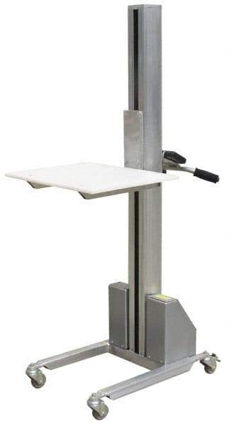 Vestil - 175 Lb Capacity Portable Aluminum Quick Lift Table - 5-1/2" Lift Height, 19" Platform Length x 24" Platform Width - USA Tool & Supply