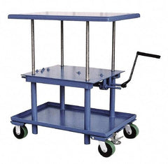 Vestil - 2,000 Lb Capacity Mechanical Lift Table - 28" Lift Height, 42" Platform Length x 30" Platform Width - USA Tool & Supply
