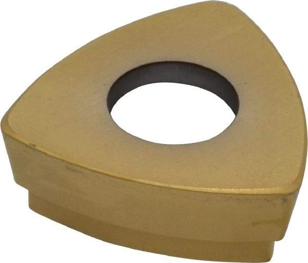 Seco - 218.19125 MD10 Grade F25M Carbide Milling Insert - TiAlN/TiN Finish, 0.156" Thick, 0.35" Inscribed Circle, 0.031" Corner Radius - USA Tool & Supply