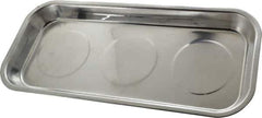 Eclipse - 14-3/16" Long x 6-1/4" Wide Magnetic Tray - Stainless Steel with Rubber-Coated Ferrite - USA Tool & Supply