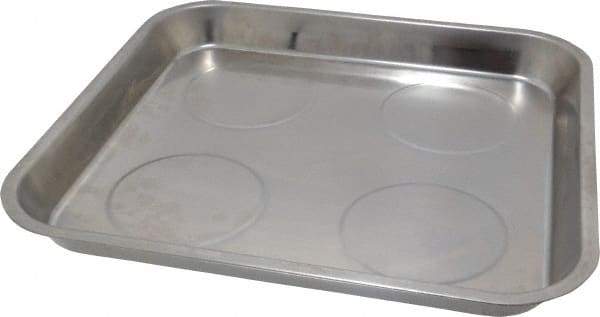 Eclipse - 11-1/2" Long x 10-11/16" Wide Magnetic Tray - Stainless Steel with Rubber-Coated Ferrite - USA Tool & Supply