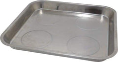 Eclipse - 11-1/2" Long x 10-11/16" Wide Magnetic Tray - Stainless Steel with Rubber-Coated Ferrite - USA Tool & Supply