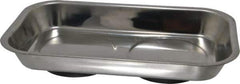 Eclipse - 9-1/2" Long x 5-9/16" Wide Magnetic Tray - Stainless Steel with Rubber-Coated Ferrite - USA Tool & Supply
