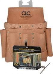 CLC - 8 Pocket Electrician's Holster - Leather - USA Tool & Supply