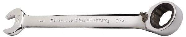 GearWrench - 3/8" Combination Wrench - 6-1/4" OAL, Steel, Polished Finish - USA Tool & Supply