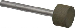 Made in USA - 3/4" Head Diam x 1/2" Head Thickness CBN Grinding Pin - 1/4" Shank Diam - USA Tool & Supply