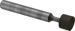 Made in USA - 3/8" Head Diam x 1/4" Head Thickness Diamond (Abrasive) Grinding Pin - 1/4" Shank Diam x 1-3/4" Shank Length - USA Tool & Supply