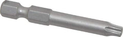 Wera - T25 Torx Bit - 1/4" Hex Drive, 2" OAL - USA Tool & Supply