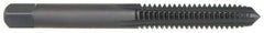 OSG - 1/2-20 UNF 2B 4 Flute Nitride/Oxide Finish High Speed Steel Straight Flute Standard Hand Tap - Bottoming, Right Hand Thread, 3-3/8" OAL, 1-21/32" Thread Length, H5 Limit, Oversize - Exact Industrial Supply