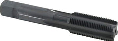 OSG - 3/4-16 UNF 3B 4 Flute Nitride/Oxide Finish High Speed Steel Straight Flute Standard Hand Tap - Plug, Right Hand Thread, 4-1/4" OAL, 2" Thread Length, H3 Limit, Oversize - Exact Industrial Supply