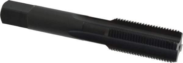 OSG - 3/4-16 UNF 2B 4 Flute Nitride/Oxide Finish High Speed Steel Straight Flute Standard Hand Tap - Bottoming, Right Hand Thread, 4-1/4" OAL, 2" Thread Length, H5 Limit, Oversize - Exact Industrial Supply