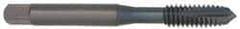 OSG - 1/4-20 UNC, 2 Flute, Bright Finish, High Speed Steel Spiral Point Tap - Plug Chamfer, Right Hand Thread, 2-1/2" OAL, 1" Thread Length, 0.255" Shank Diam, 3B Class of Fit, Series 105A - Exact Industrial Supply