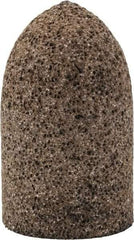 Grier Abrasives - Type 16, 1-1/2" Max Diam, 2-1/2" Head Thickness, 24 Grit Cone - Aluminum Oxide, Very Coarse Grade, 3/8-24 Shank Thread - USA Tool & Supply