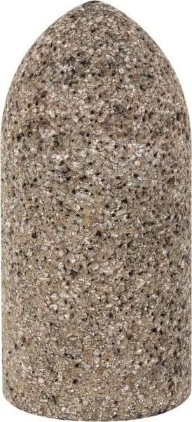 Grier Abrasives - Type 16, 1-1/2" Max Diam, 3" Head Thickness, 16 Grit Cone - Aluminum Oxide, Very Coarse Grade, 3/8-24 Shank Thread - USA Tool & Supply